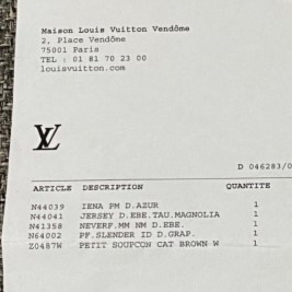 ❌SOLD❌Louis Vuitton Damier Ebene Jersey Magnolia Tote - Picture 16 of 16